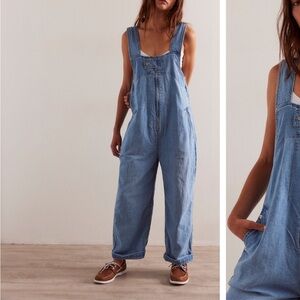 We The Free Light Blue Denim Shirt